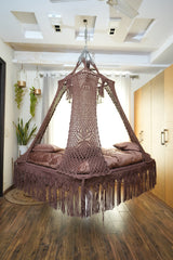 Palace Square Bed Swing Brown