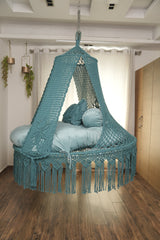 Ocean Teal Blue Bed Swing