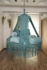 Ocean Teal Blue Bed Swing