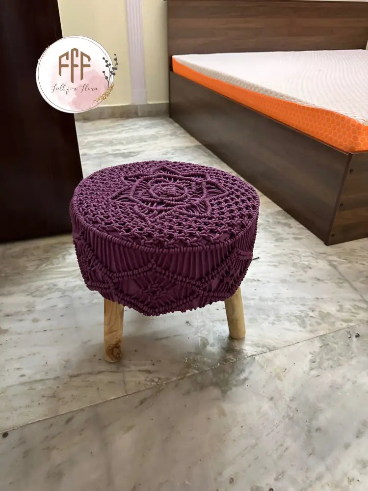 Lavender Glacier Ottoman