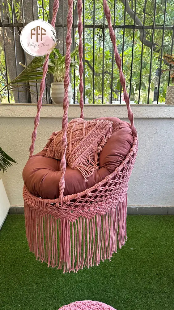 Lavish Pink Chair Swing