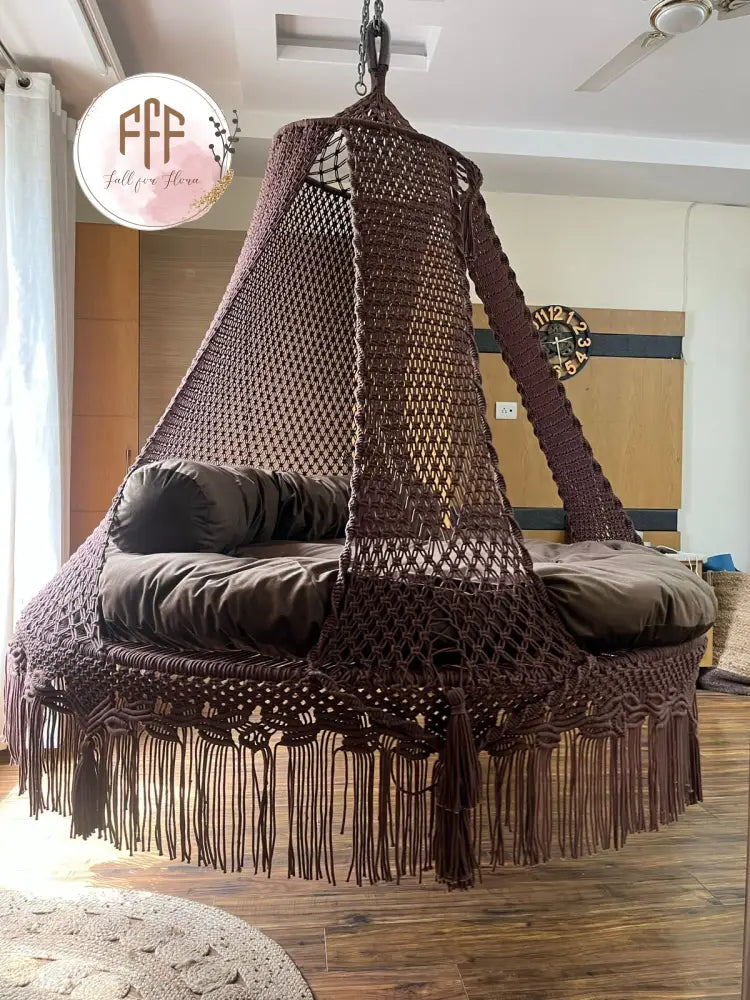 Mocha Brown Big Bed Swing