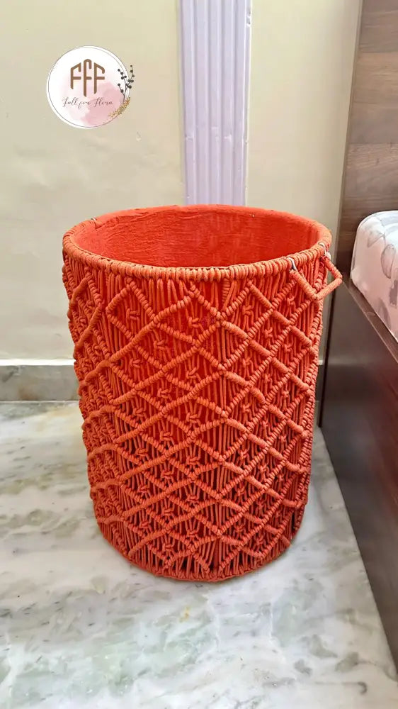 Orange Laundry Basket