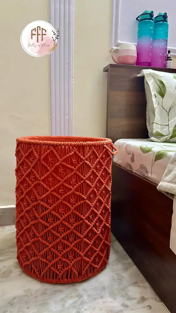 Orange Laundry Basket