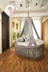 Sliver Mist Bed Swing