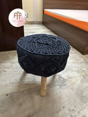 Smoky Pewter Ottoman