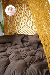 Sunflower Yellow Sofa Cum Bed Swing