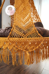 Sunflower Yellow Sofa Cum Bed Swing