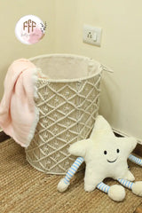 White Sand Laundry Basket - Large