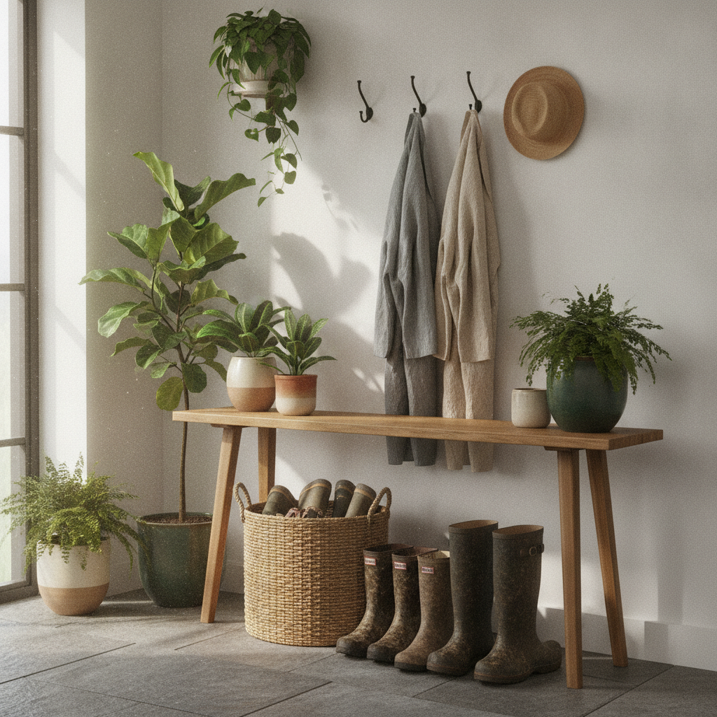 Making a Plant-Filled Entryway Work Harder